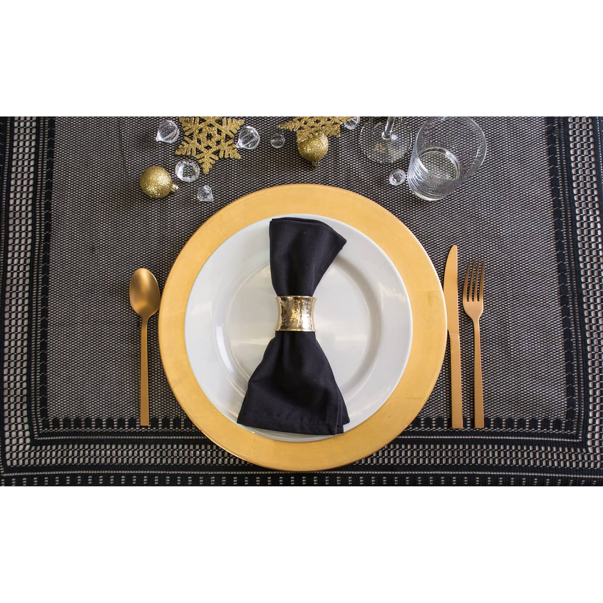 DII® Hammered Gold Napkin Rings, 12ct.